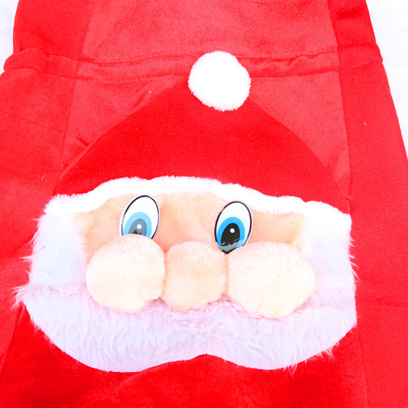 圣誕裝飾品 圣誕高檔老人禮物袋 圣誕金絲絨老人臉禮物袋