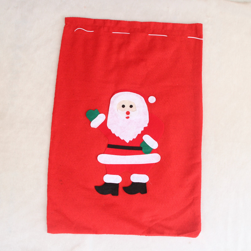 圣誕節禮物袋 圣誕老人背包 無紡布禮品袋 手工貼花 促銷禮品