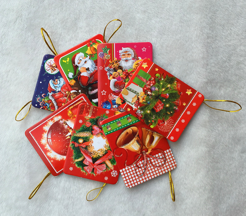 圣誕裝飾品 圣誕樹裝飾 圣誕許愿卡 圣誕賀卡卡片 中小號整卡