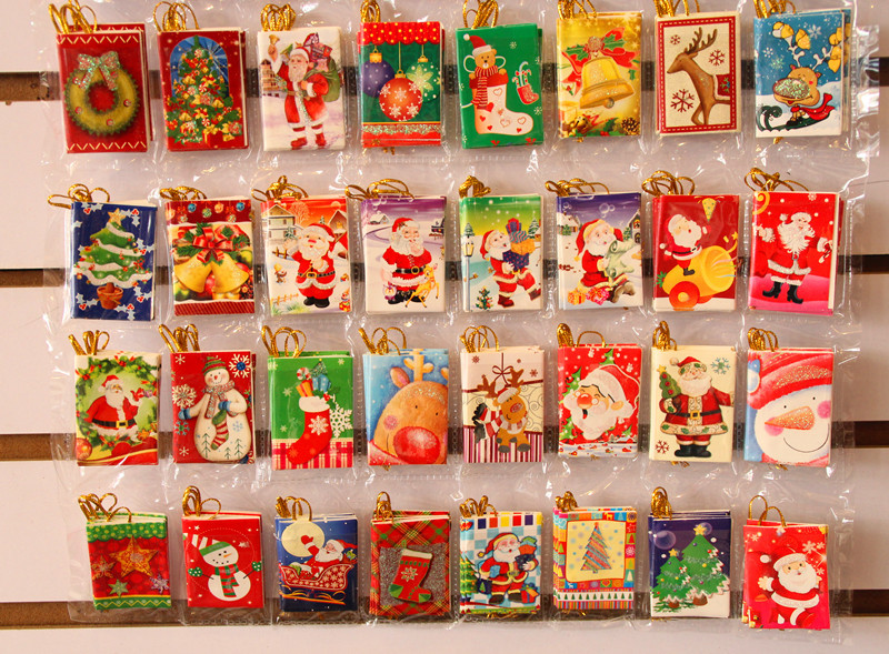 圣誕裝飾品 圣誕樹裝飾 圣誕許愿卡 圣誕賀卡卡片 中小號整卡