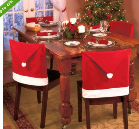 熱賣精品 圣誕椅子套 圣誕節用品餐桌裝飾圣誕帽 大量現貨