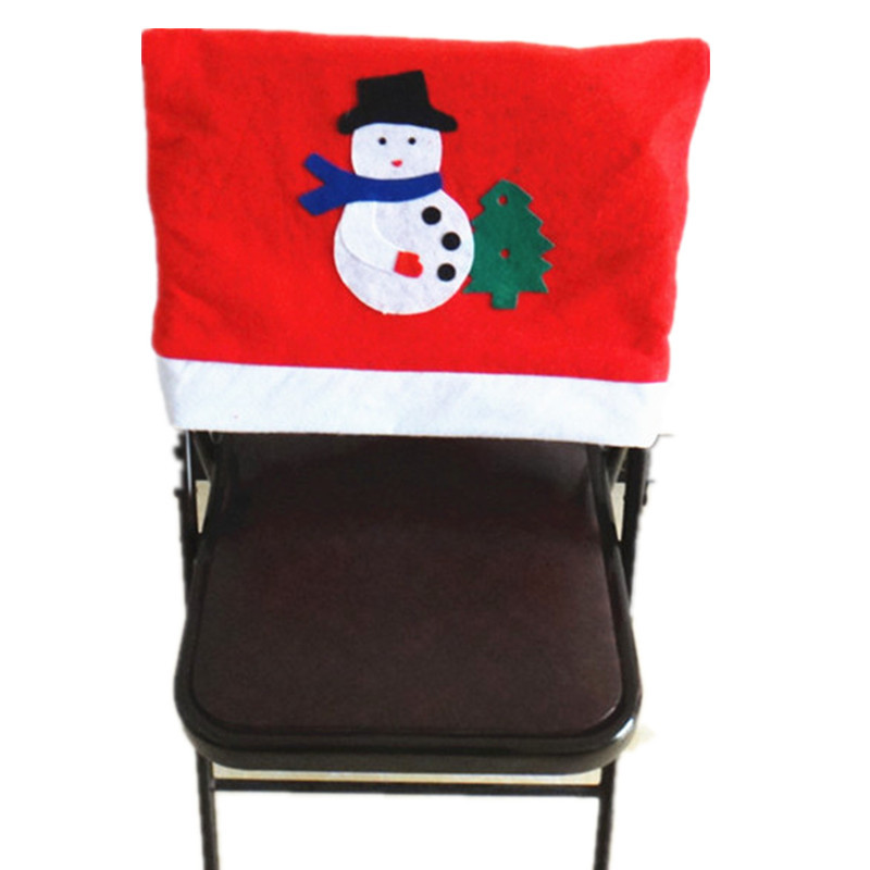 圣誕節椅子套 卡通圖案椅子套 50x65cm無紡布椅子套 新款