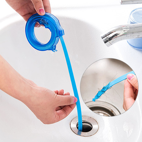 可伸縮水管疏通器 清理水槽毛髮堵塞 防堵清潔鉤