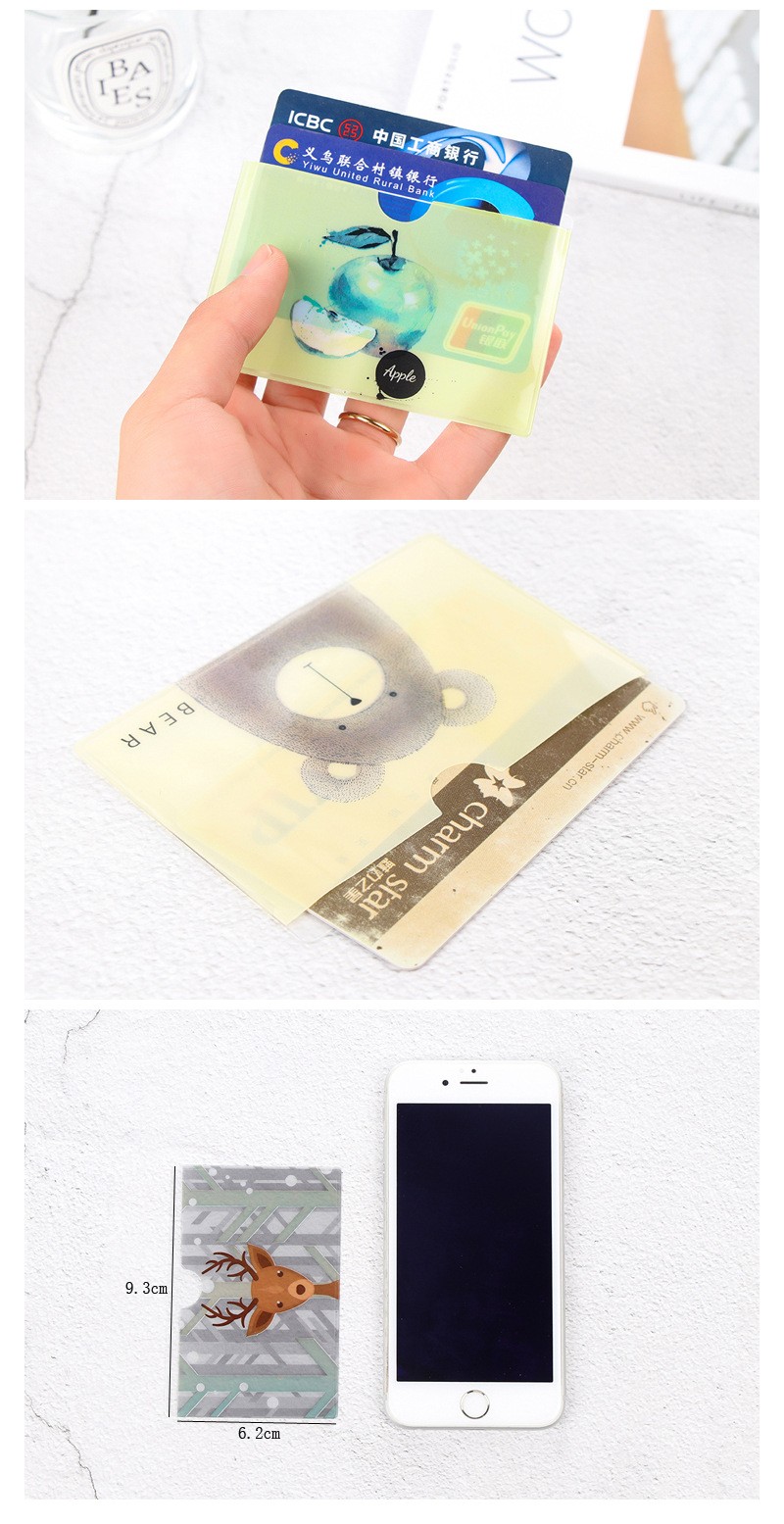 pvc公交透明卡套塑料卡包工作證件pvc卡通銀行卡套可定制