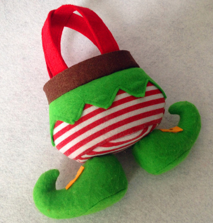 廠家外貿熱銷圣誕禮品 圣誕節裝飾品 精靈袋 糖果袋 圣誕禮物袋