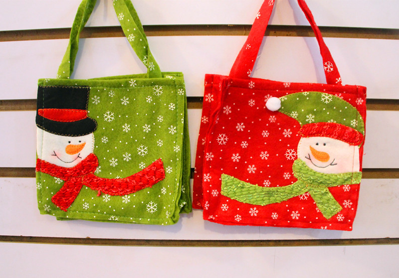新款圣誕老人禮品袋 圣誕禮物袋 圣誕糖果袋 圣誕裝飾品 4款可選