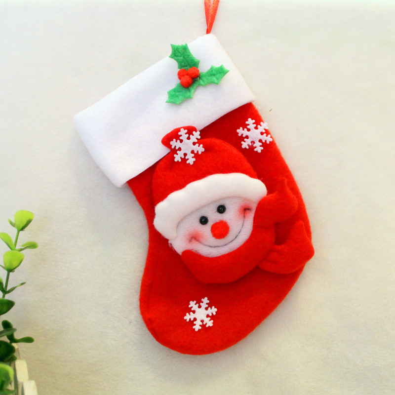 圣誕裝飾品 圣誕小襪子 圣誕刀叉套 圣誕禮品袋 圣誕無紡布小襪子