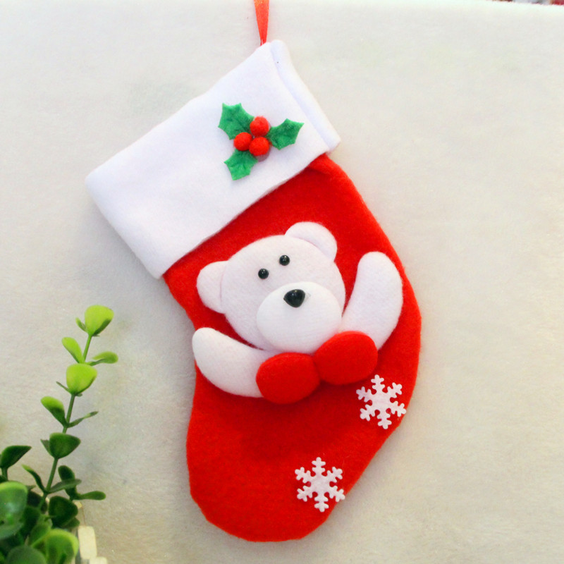 圣誕裝飾品 圣誕小襪子 圣誕刀叉套 圣誕禮品袋 圣誕無紡布小襪子