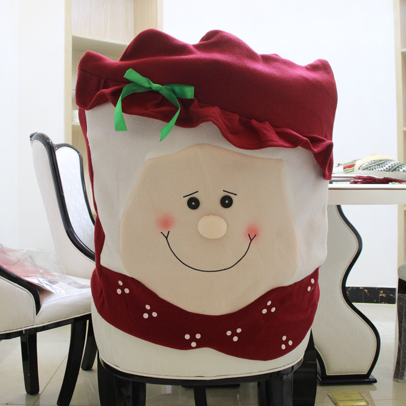圣誕節桌面裝飾品 圣誕老公老婆椅子套 圣誕創意家居禮品