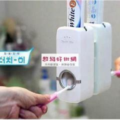 牙膏擠壓器 防塵牙刷架組合
