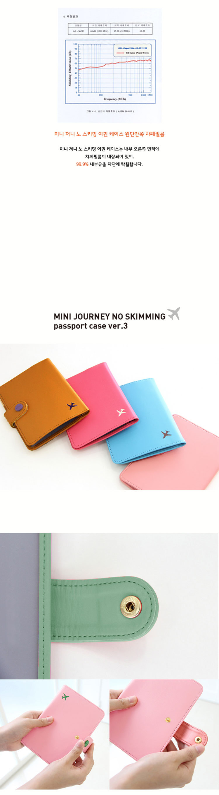 正品 Mini Journey 防消磁短款護照夾 護照套