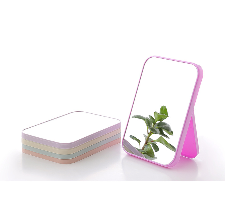 摺疊大號方形公主鏡 方便攜帶化妝鏡 單面摺疊化妝鏡 梳妝鏡 鏡子