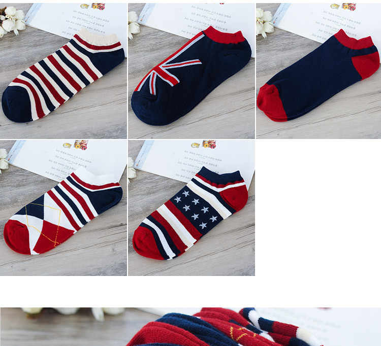 創意國旗風船襪 創意國旗色船型襪 時尚休閒短襪 學生必備短襪 襪子