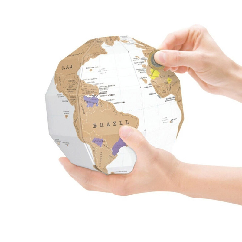 創意3D組合式地球儀 DIY立體世界地圖...