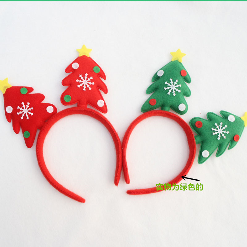 新款圣誕頭扣 圣誕樹頭扣 成人兒童頭箍 圣誕派對用品