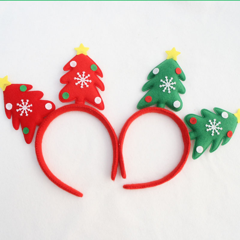 新款圣誕頭扣 圣誕樹頭扣 成人兒童頭箍 圣誕派對用品