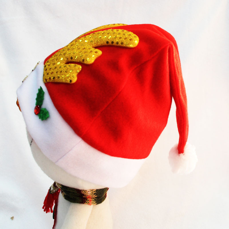 新款圣誕帽 鹿角圣誕帽 圣誕裝飾品 圣誕派對用品 圣誕成人帽