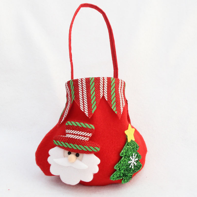 新款圣誕禮物袋糖果袋 新款圣誕蘋果禮物袋 圣誕裝飾品 派對用品