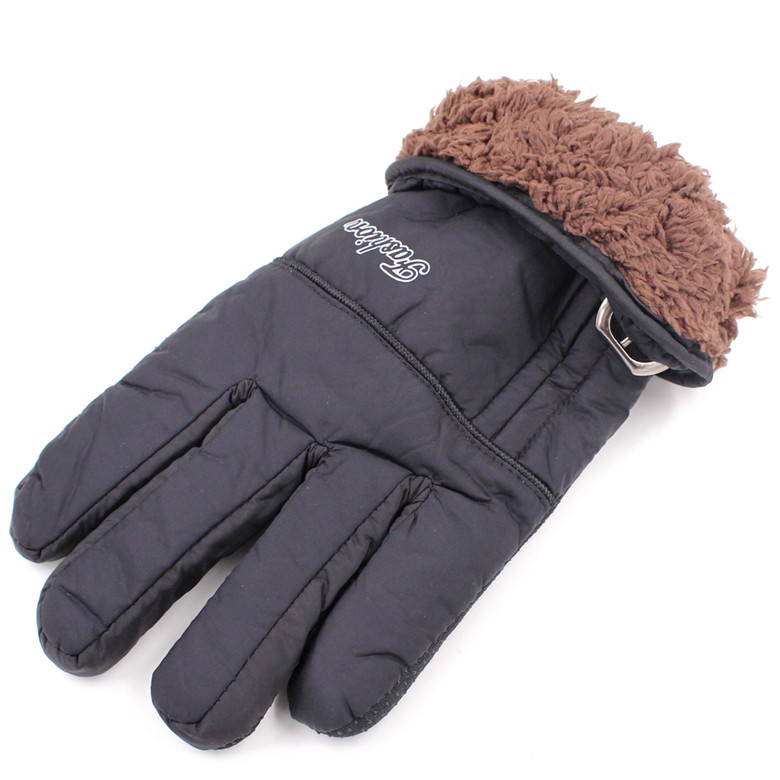 M1306 防水加長絨包邊觸屏男款手套時尚秋冬季戶外保暖手套