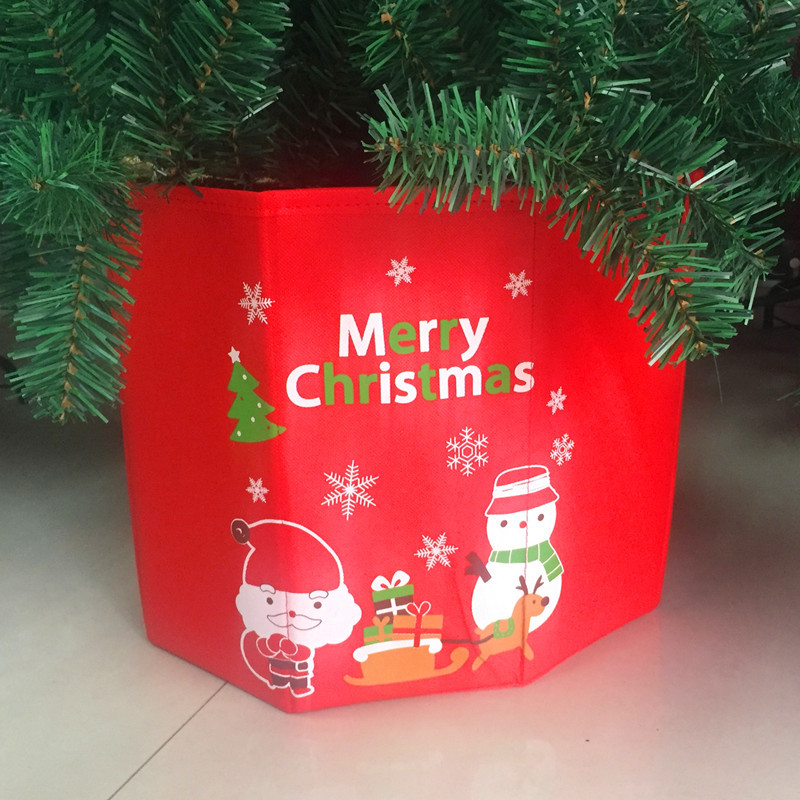 新款圣誕無紡布樹盒 圣誕禮盒 圣誕節日裝飾品