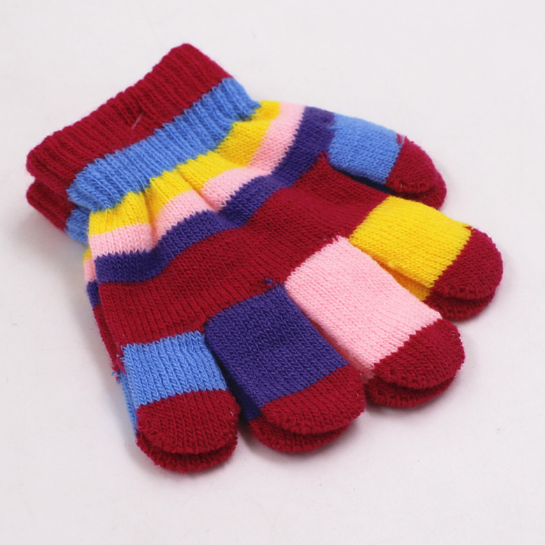 M1338 小號六色半指全指單層寶寶手套時尚手套秋冬季戶外保暖手套