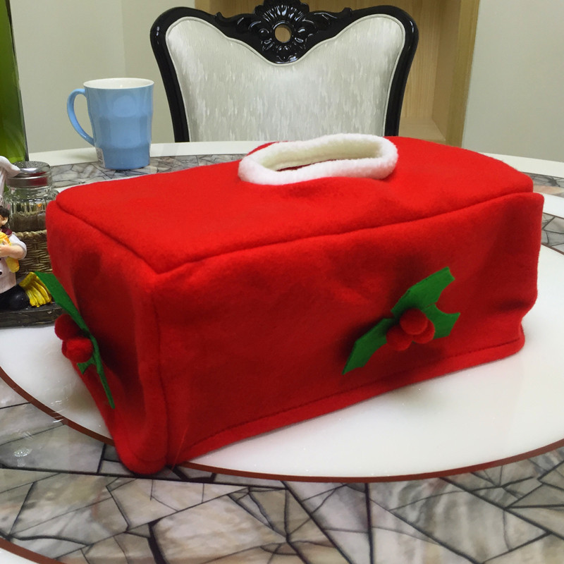 新款圣誕紙巾盒 圣誕裝飾品 圣誕節日用品 圣誕餐巾盒子