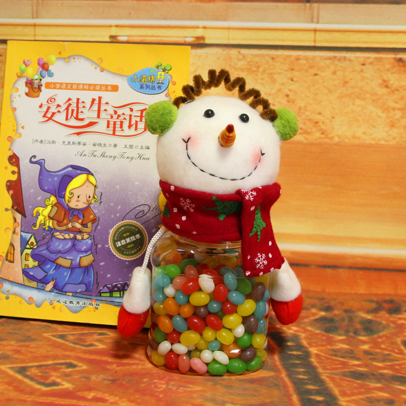 新款創意圣誕節糖果罐 兒童幼兒園圣誕糖果盒 圣誕糖果罐