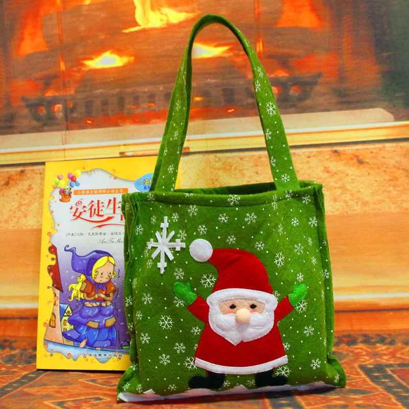 新款大號雪花刺繡禮物袋 圣誕老人雪人禮物袋 圣誕節日用品