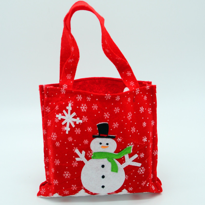 新款大號雪花刺繡禮物袋 圣誕老人雪人禮物袋 圣誕節日用品