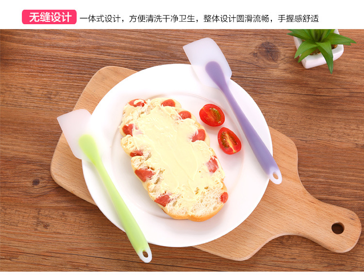 烘焙工具一體式硅膠刮刀做蛋糕烘培奶油大號抹刀橡皮鏟刀攪拌刮板
