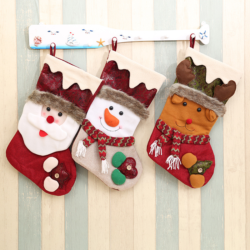 聖誕裝飾禮物 聖誕老人雪人襪子 聖誕禮品...
