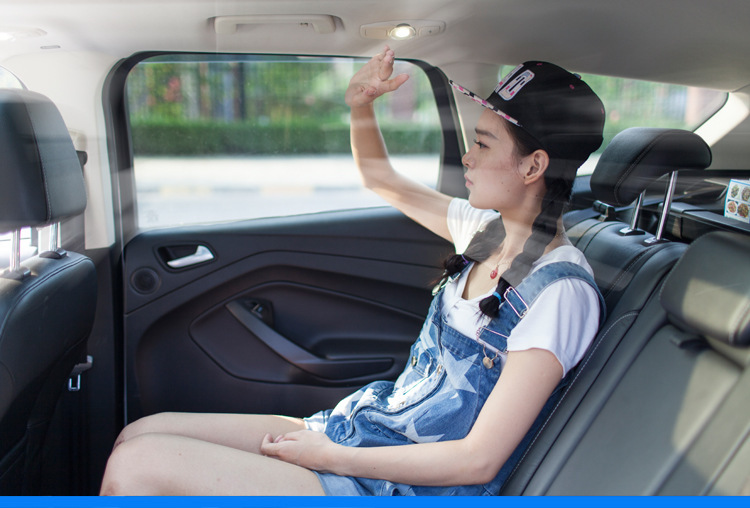 韓國卡通汽車窗簾遮陽簾夏季防曬汽車側窗伸縮隔熱簾兒童車用窗簾