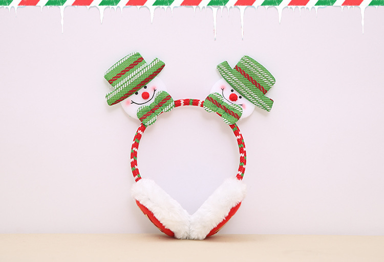 圣誕節裝飾品 圣誕老人耳罩 成人兒童均碼 圣誕保暖耳罩