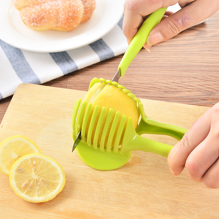 (3入)切檸檬神器 圓形拼盤切片器 創意廚房小工具 水果分離器
