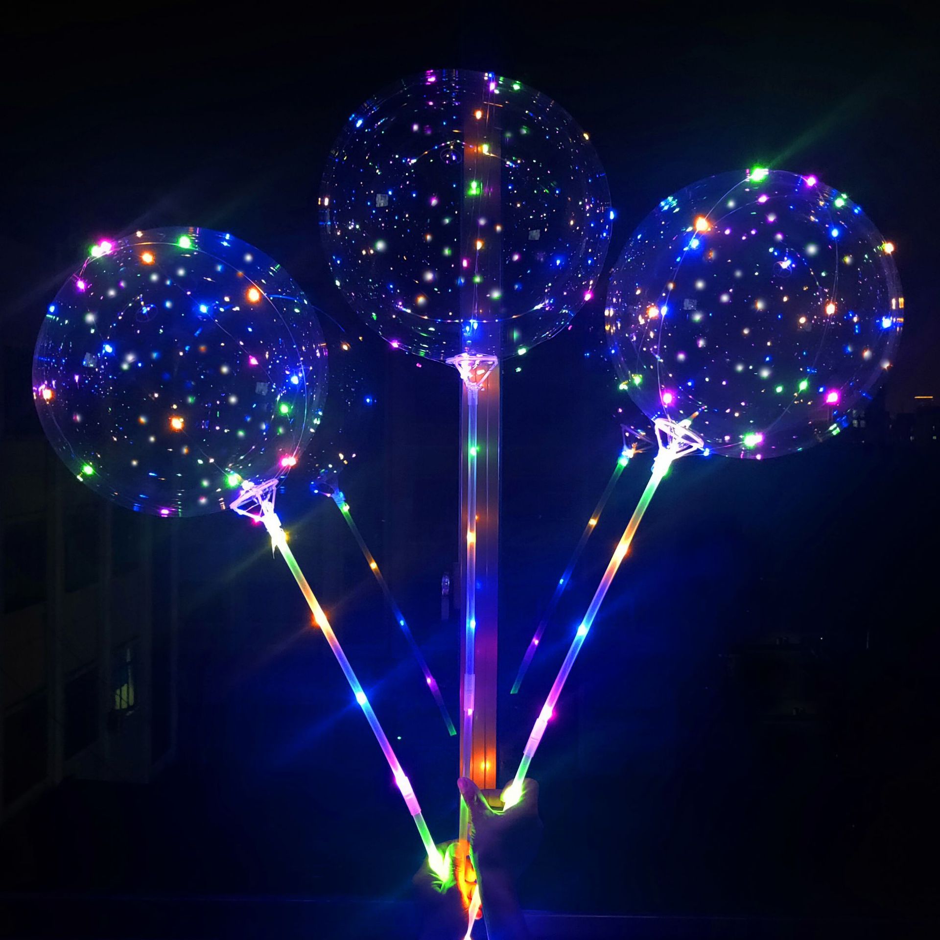 LED閃光20吋波波球 超夯LED燈光氣球 發光圓型氣球