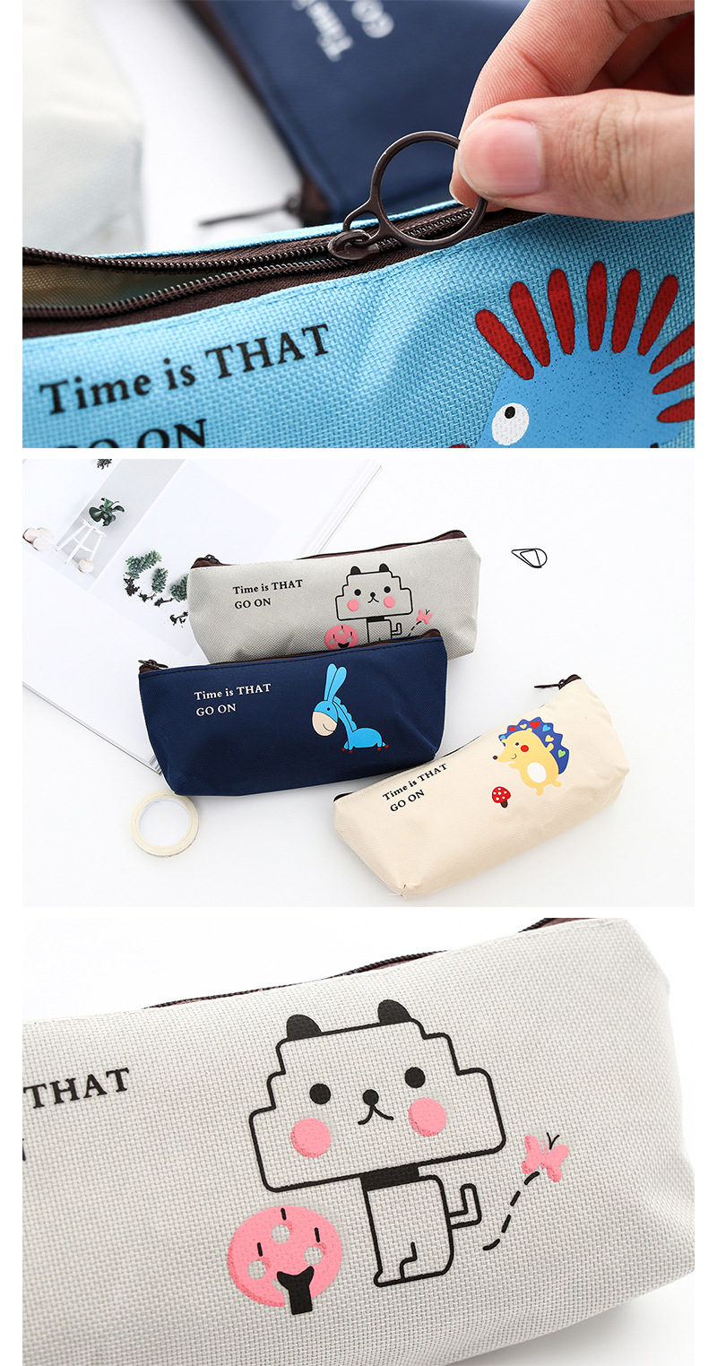 新款創意文具韓版可愛卡通小驢筆袋大容量收納文具盒鉛筆袋