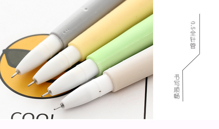 創意卡通動物軟硅膠中性筆 韓國個性可愛造型 簽字針管筆學生文具