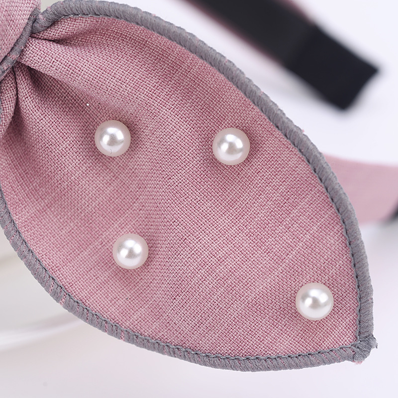 韓國簡約歐美寬邊個性百搭珍珠發箍可愛超萌甜美森女系發帶頭飾品