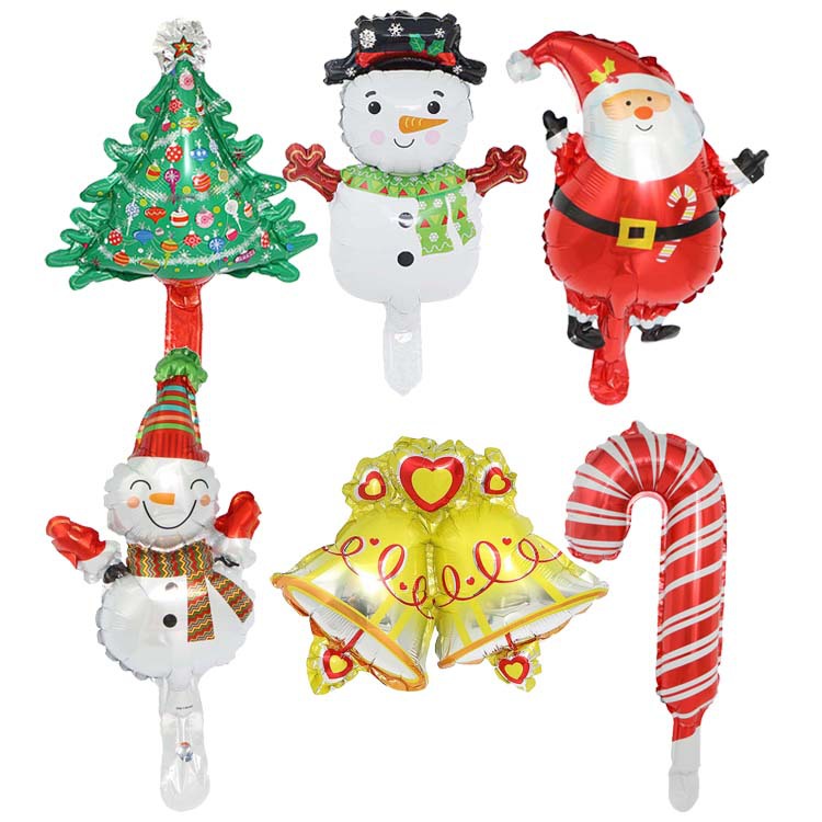 聖誕節系列造型氣球 聖誕老人聖誕樹 雪人...