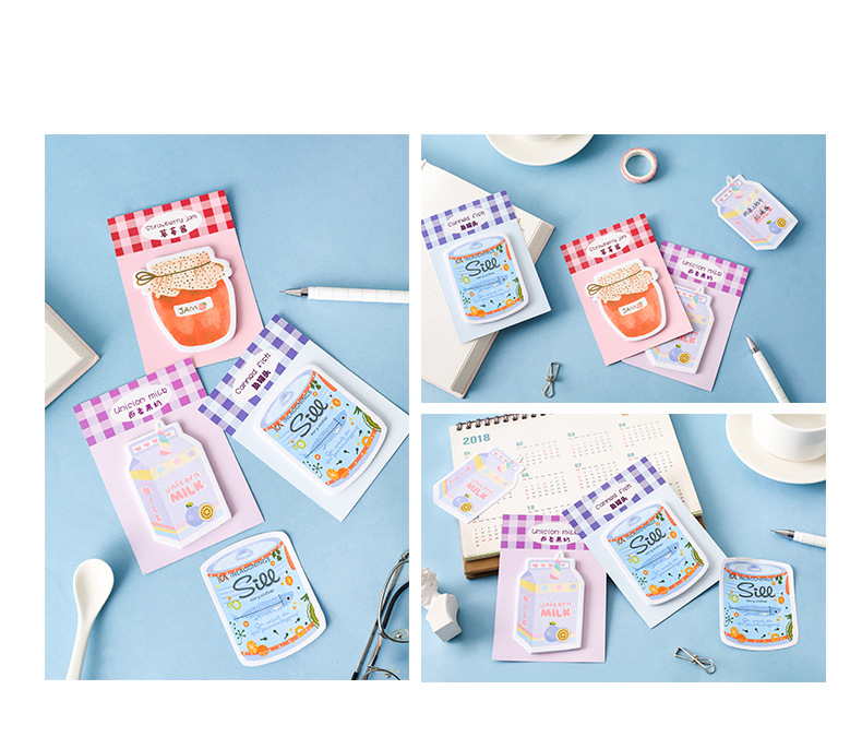 粉嫩系列造型便利貼 零食飲料造型便利貼 手帳N次貼