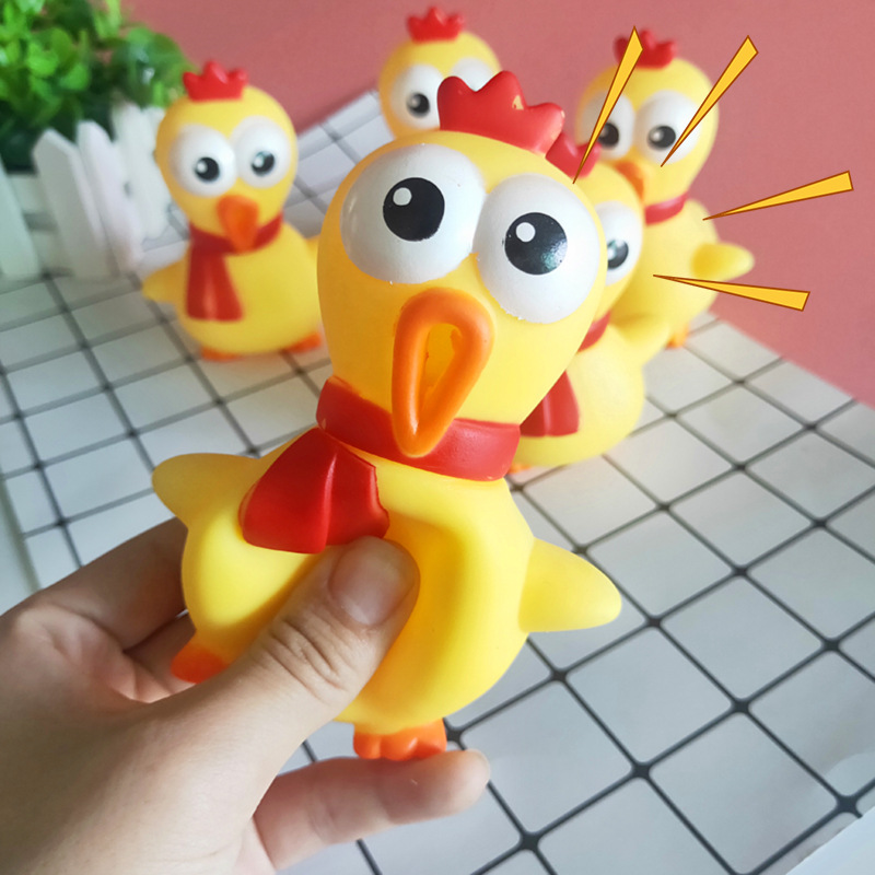 尖叫雞紓壓玩具 可愛小雞發洩玩具 小雞紓壓捏捏樂 創意可愛小玩具