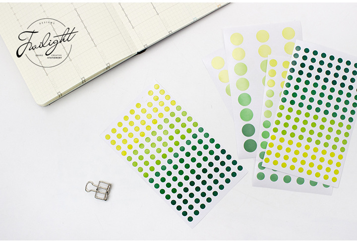 圓點系列裝飾貼紙 創意手帳實用貼紙 標重點貼紙