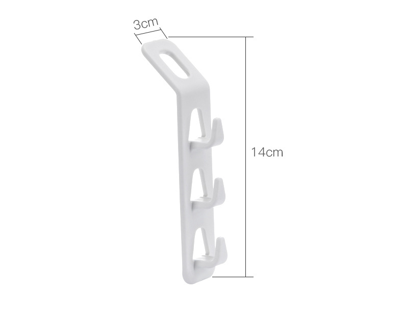 A2816衣架鏈接器衣架伴侶連接鉤白色鉤子自由組合4個一套衣鉤掛鉤