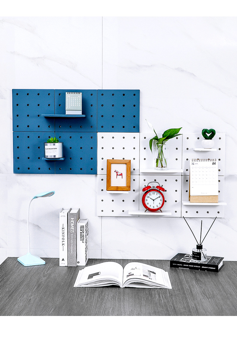 創意多功能洞洞板 DIY組合搭配置物架 創意牆面收納架 收納整理架