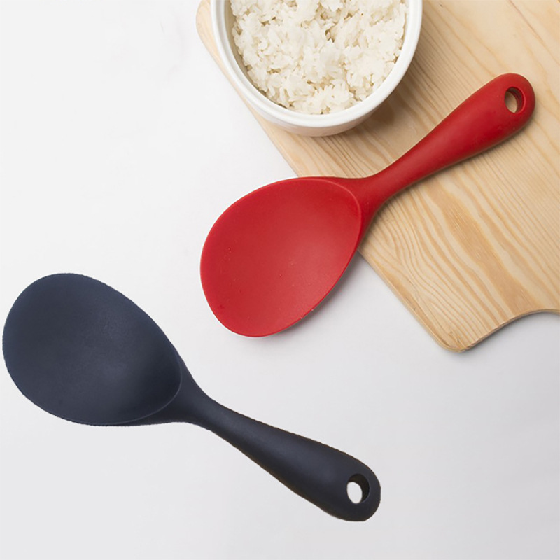 一體式矽膠飯匙 廚房必備一體成形矽膠飯匙 米飯勺