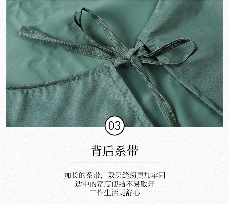 廚房擦手防水圍裙 創意文字防水圍裙 可擦手設計防水防油圍裙