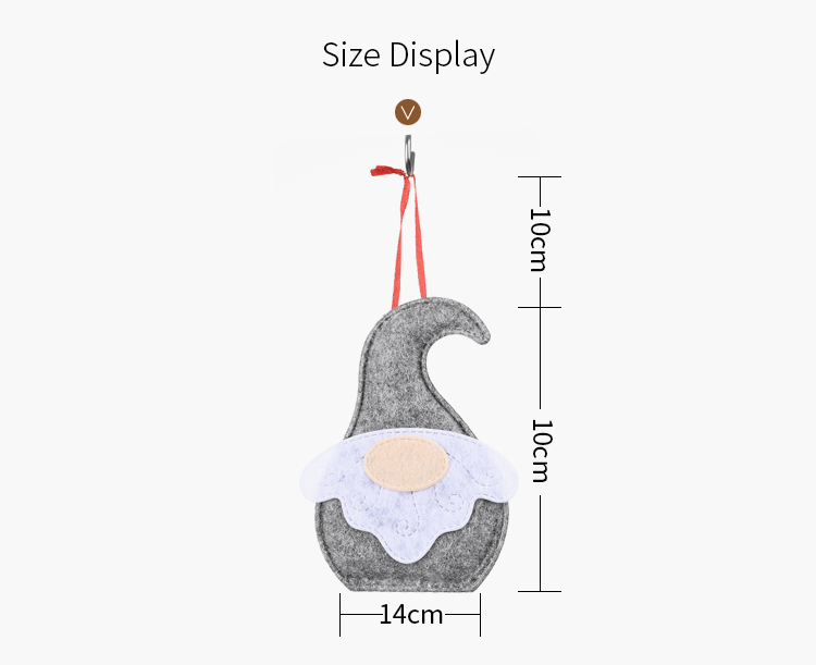 聖誕老人無紡布吊飾 創意聖誕樹吊飾 聖誕節必備老人造型小掛飾