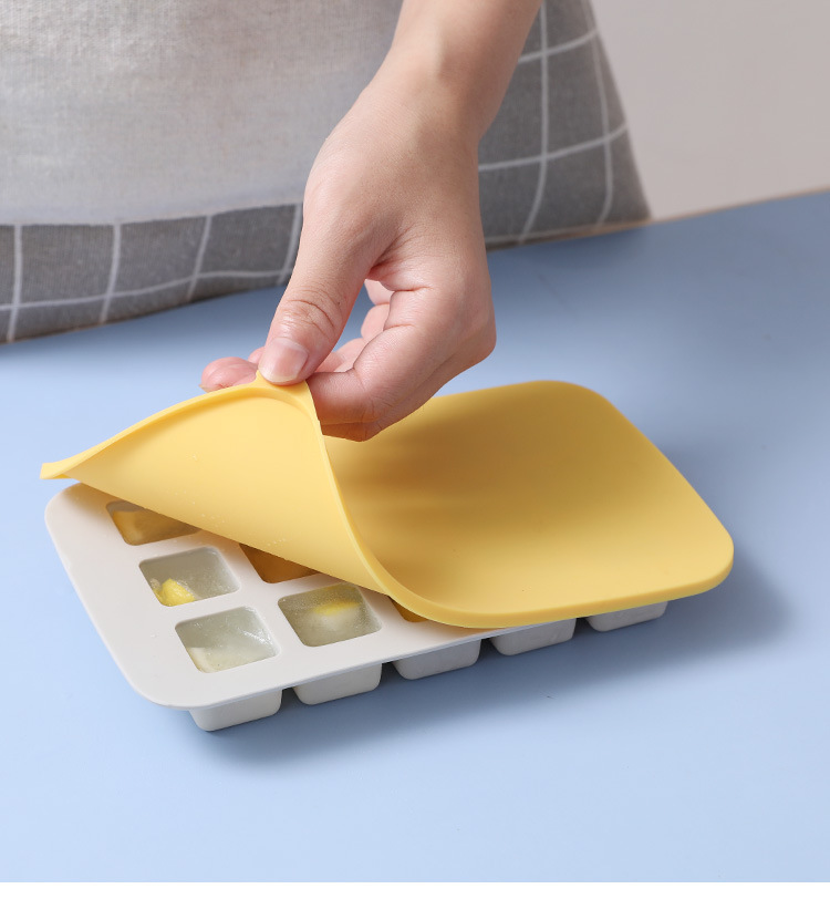 創意矽膠製冰盒 帶蓋設計矽膠製冰盒 造型冰塊製冰盒 製冰模