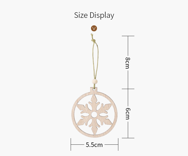 聖誕木質吊飾 鏤空聖誕圖案掛飾 聖誕樹裝飾品