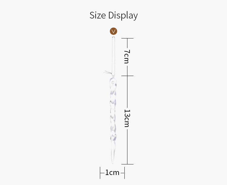 創意透明冰條裝飾 仿真冰條吊飾 聖誕樹必備創意螺紋冰條裝飾